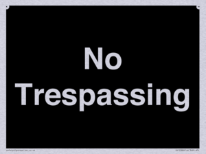 No Trespassing